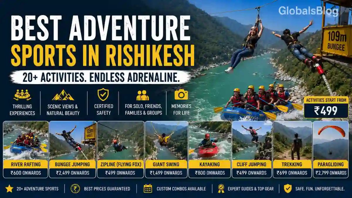 Best Adventure Sports in Rishikesh | 20+ Activities Ranked