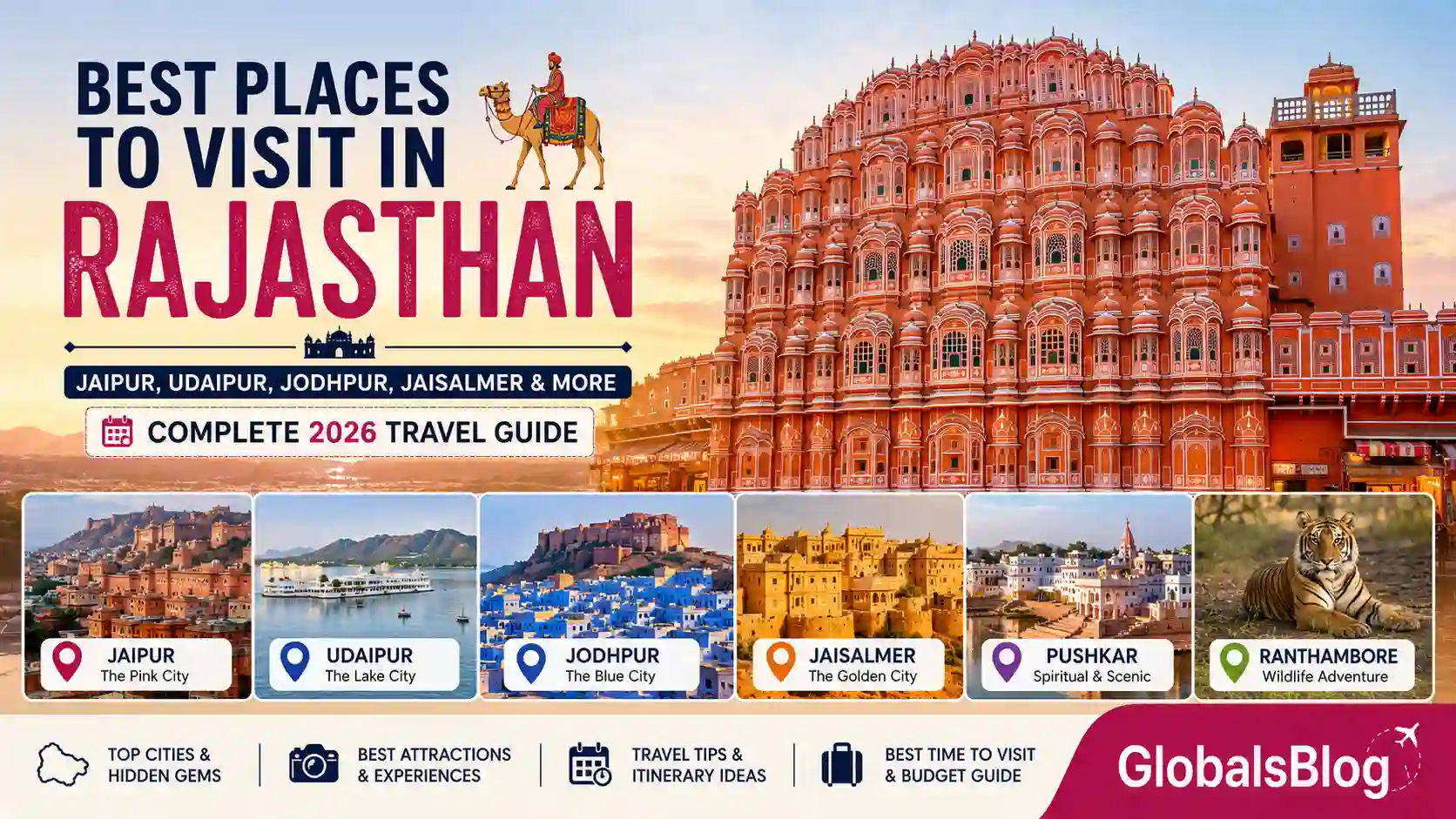 Best Places to Visit in Rajasthan — Jaipur, Udaipur, Jodhpur, Jaisalmer and More