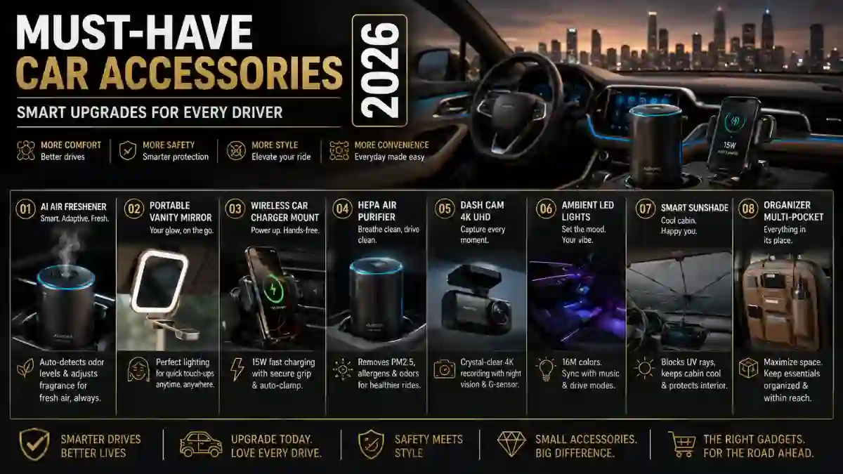 Must-Have Car Accessories 2026 | Smart Upgrades for Every Driver