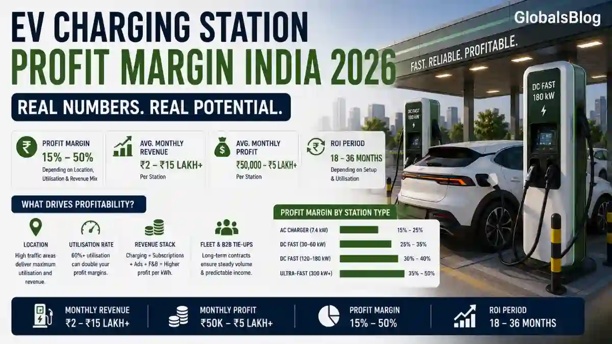 EV Charging Station Profit Margin in India 2026 | Real Numbers