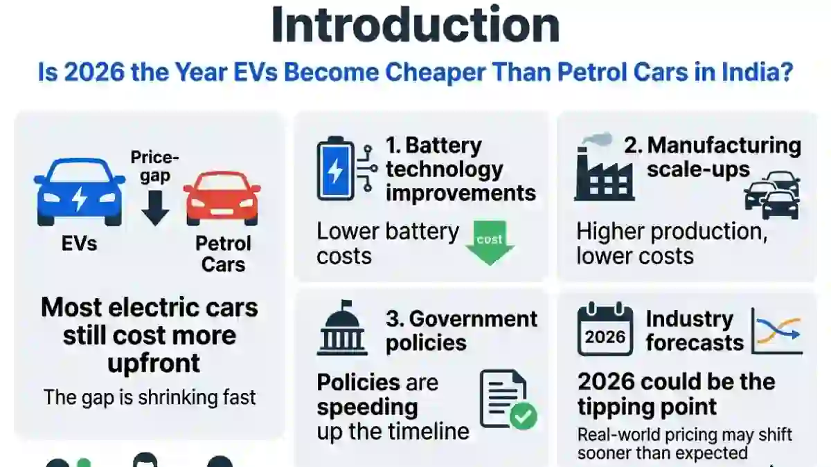 Is 2026 the Year EVs Become Cheaper Than Petrol Cars in India?