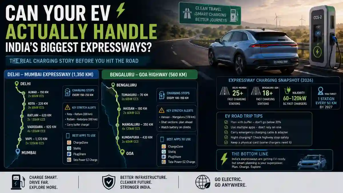 EV Charging on Delhi-Mumbai & Bengaluru-Goa Expressways 2026