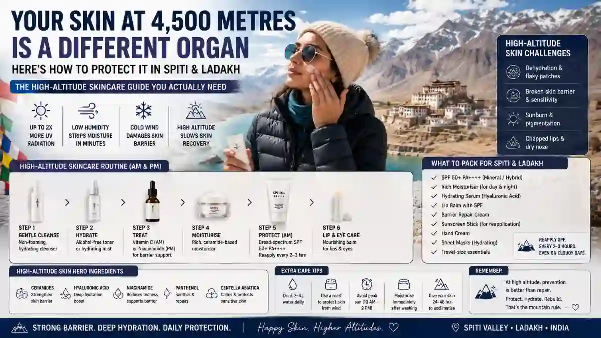 High-Altitude Skincare for Spiti & Ladakh 2026 | Full Guide