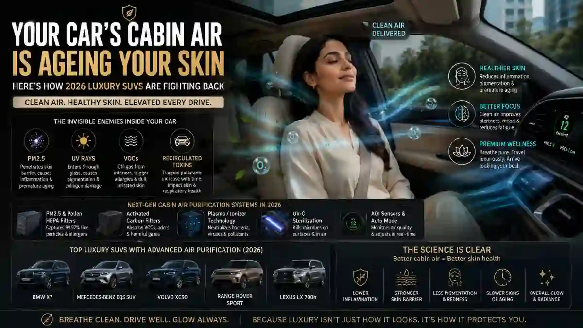 Luxury SUV Air Purification 2026: Protecting Your Skin Inside Your Car