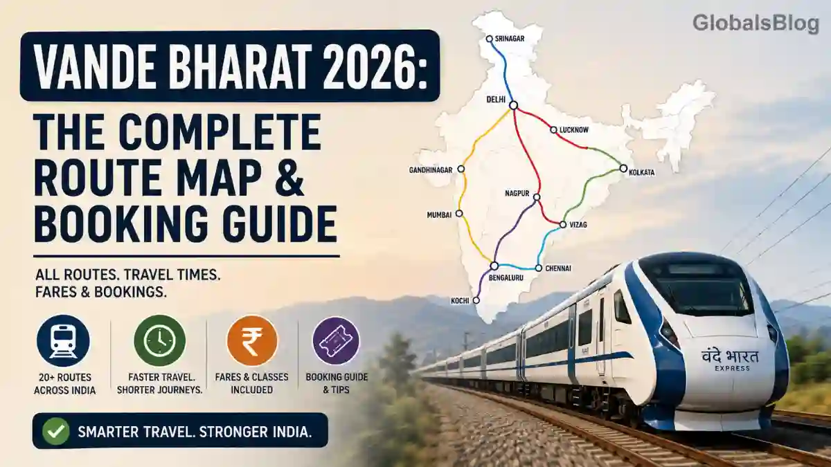 The Ultimate 2026 Vande Bharat Map & Route Guide - All Routes & Bookings