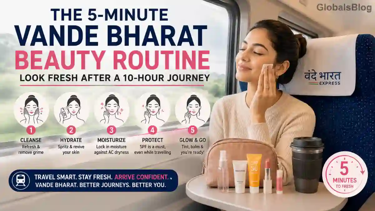 5-Minute Vande Bharat Beauty Routine | Look Fresh After Long Journeys